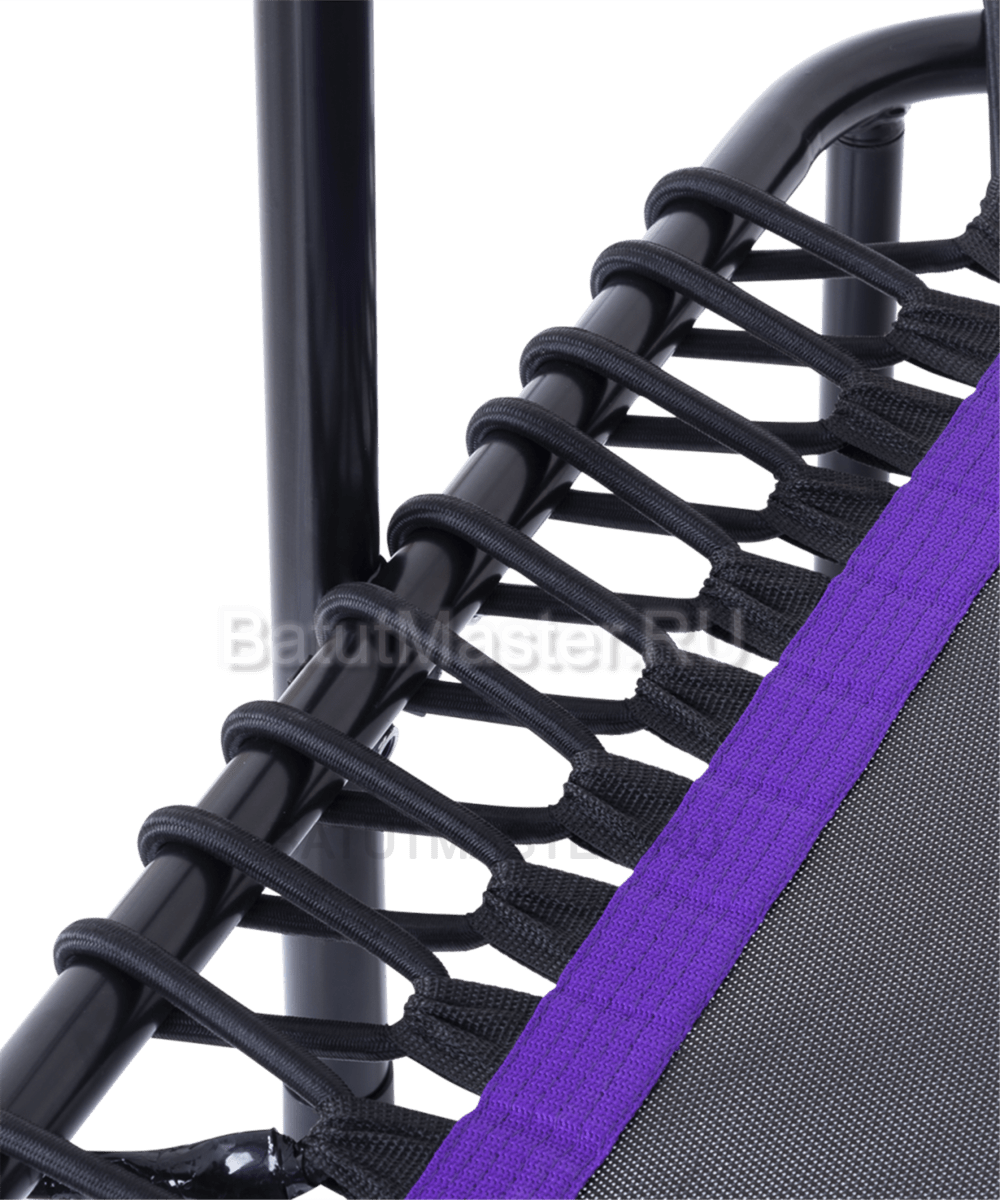 Каркасный батут с Т-образной ручкой, диаметр 4 фт, черно - фиолетовый