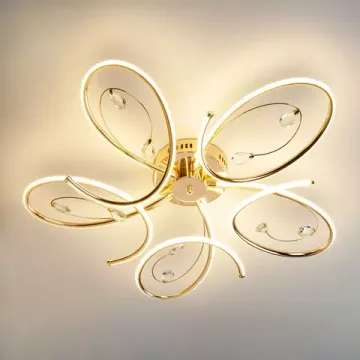 Светодиодный потолочный светильник Eurosvet EV_84415 золото