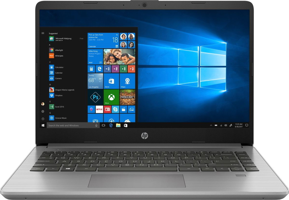 Ноутбук HP 340S i5-1035G1 8Gb SSD 256Gb Intel UHD Graphics 14 FHD IPS BT Cam 3440мАч Free DOS Серебристый/Серый 340S G7 9TX21EA