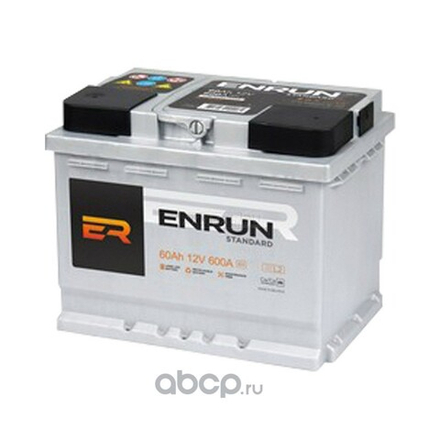 АККУМУЛЯТОР ENRUN 60 Ah ES600 ОБРАТНАЯ 12V 560A EN 242x175x190