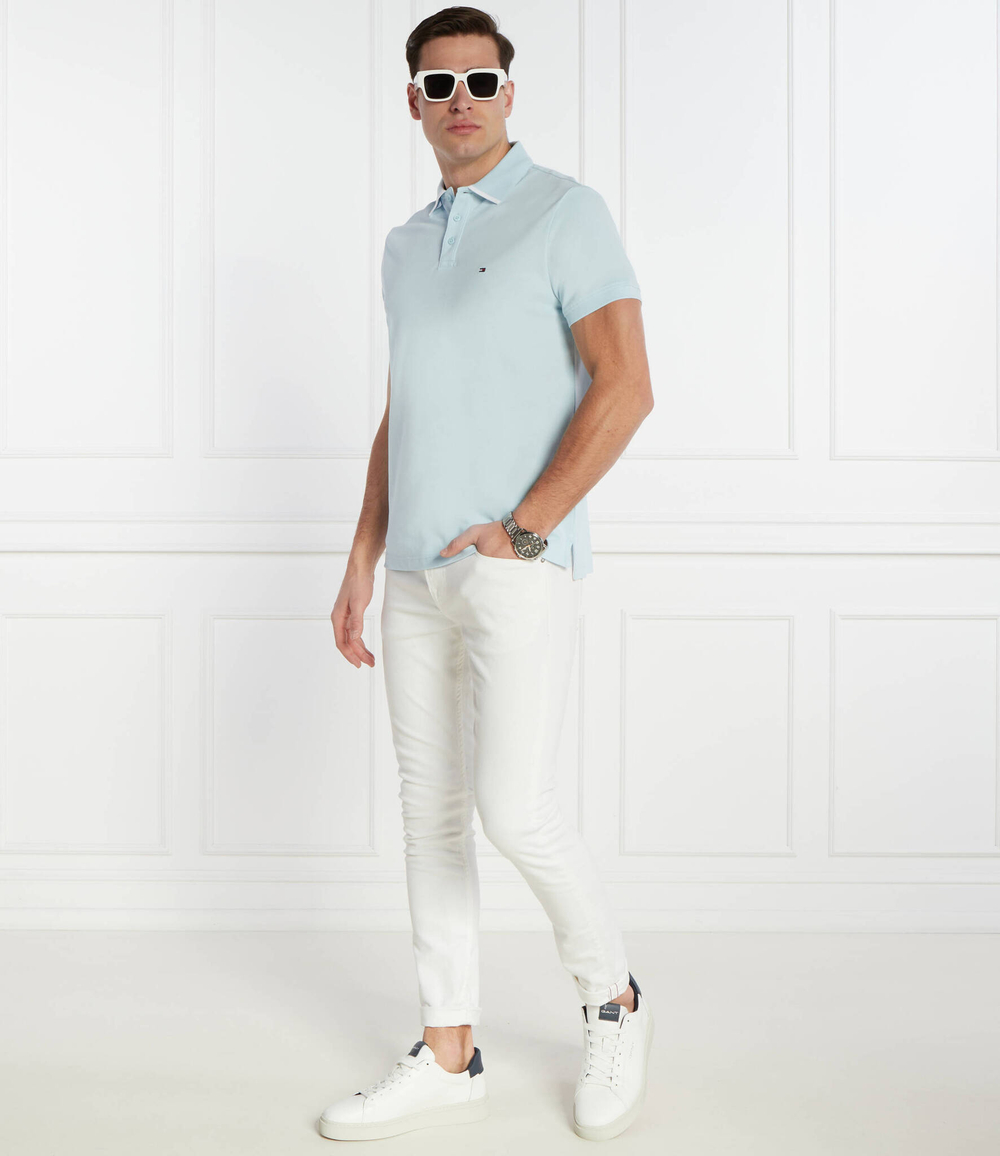 Поло Tommy Hilfiger - голубой(MW0MW34754)