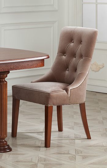 Стул "Давос" (дуб/тон 101/ткань Velvet Lux 81)