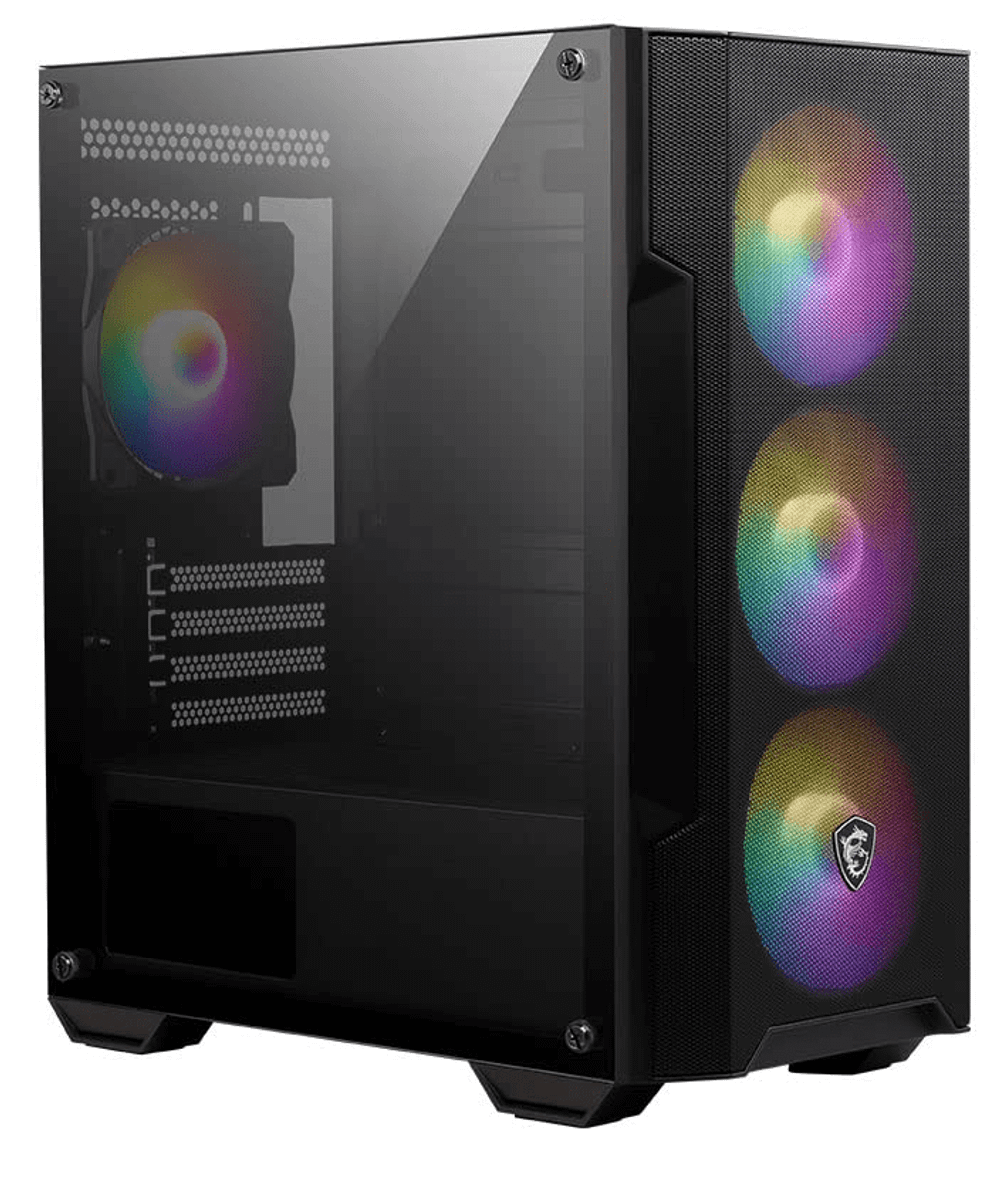 Компьютерный корпус MSI MAG FORGE M100R mATX/Mini-ITX  2xUSB2.0 USB3.2 Audio 4x ARGB FAN mATX