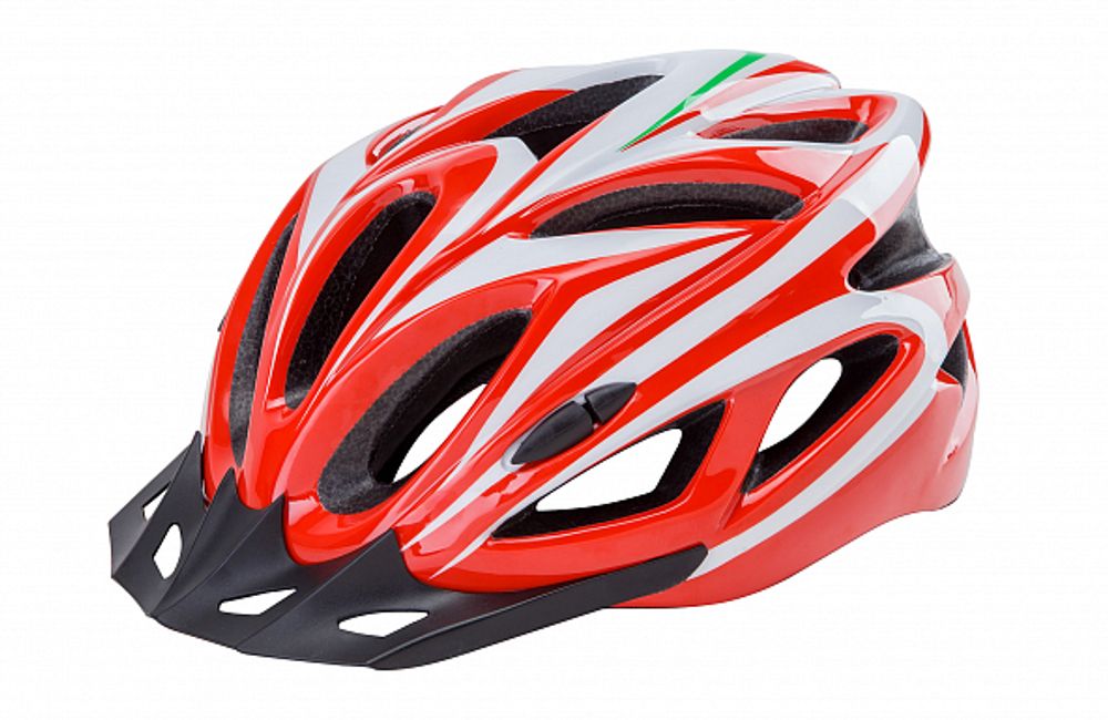 Шлем защитный FSD-HL022 (in-mold) бело-красный, размер L