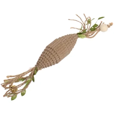 Игрушка - когтеточка «ЦапЦап», валик, цвет коричневый, 9,5*3,1*2,2см