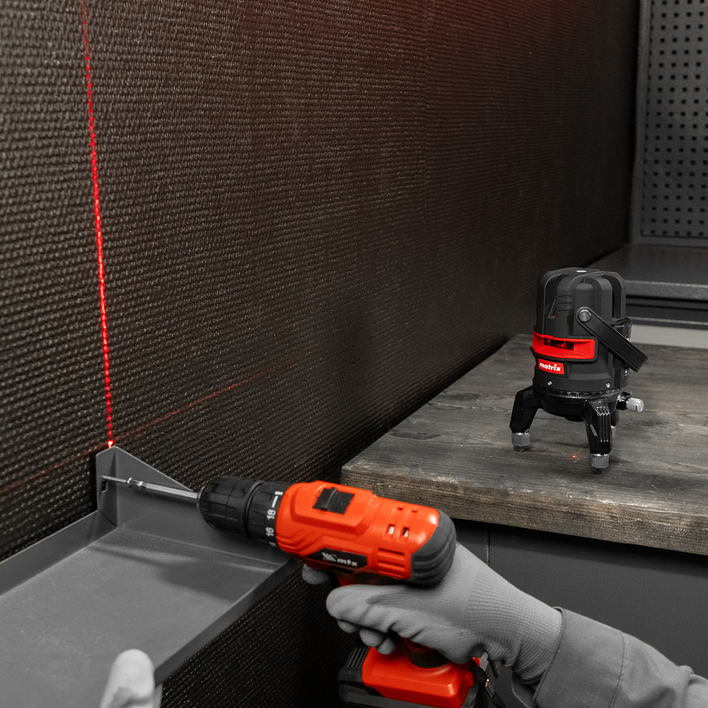 Лазерный уровень ML 05 Red, 20 м, 635 нм, резьба 5/8" Matrix