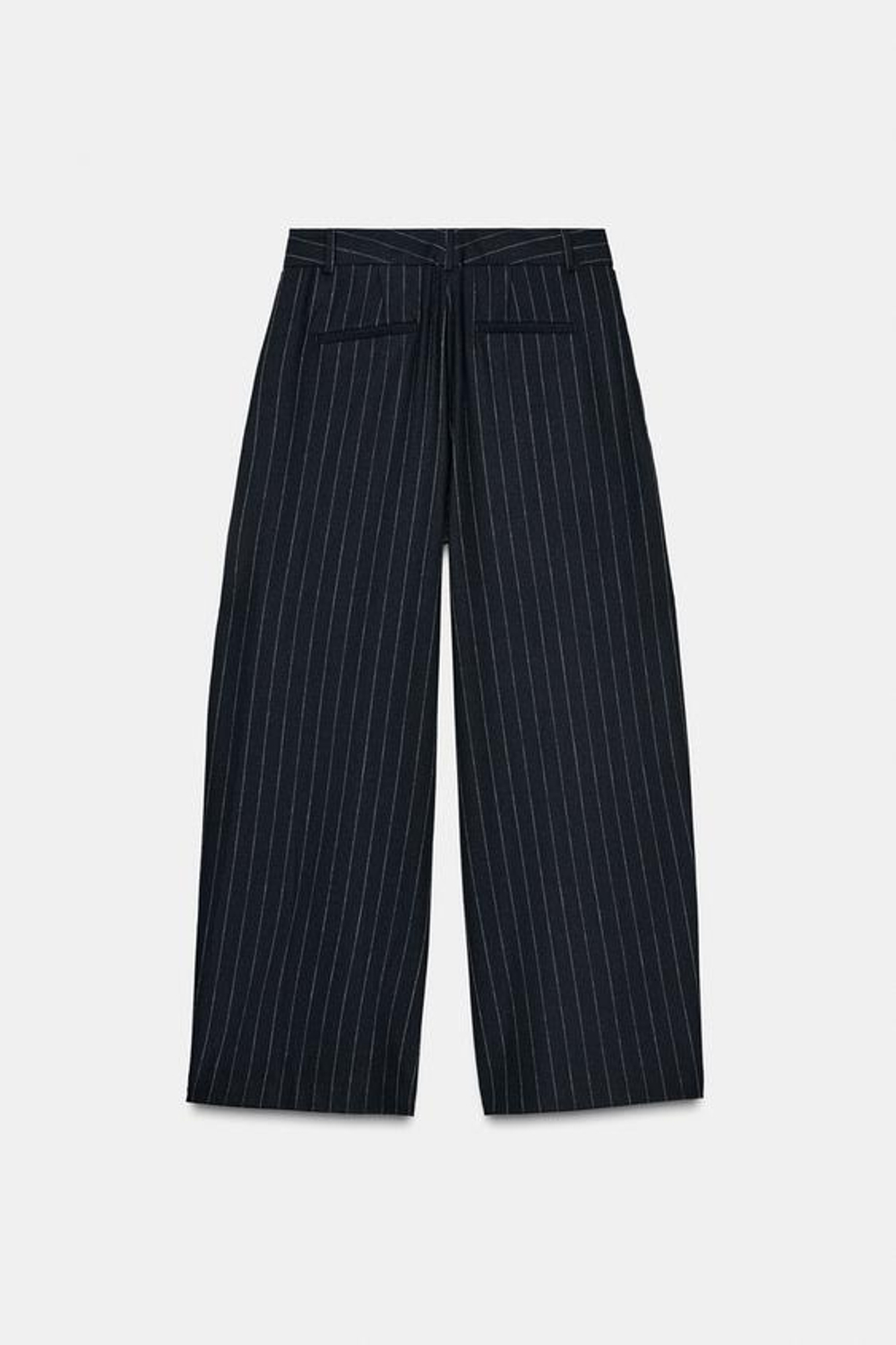 ZARA БРЮКИ В ТОНКУЮ ПОЛОСКУ ИЗ ШЕРСТИ — ZW COLLECTION, В ПОЛОСКУ