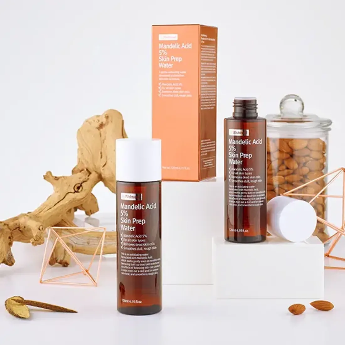 Мягкий тоник-эксфолиант с миндальной кислотой By Wishtrend Mandelic Acid 5% Prep Water 120мл