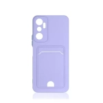 Силиконовый чехол с отделением для карты для Infinix Hot 20s violet DF