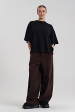 Брюки свободные вельвет