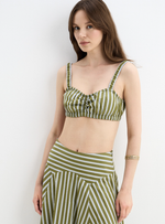 Кроп-топ из хлопка-поплина