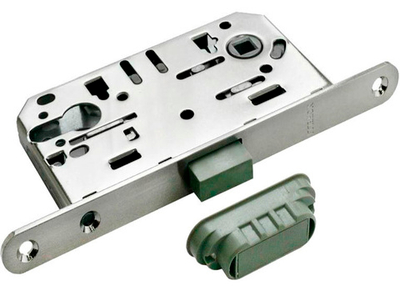 Замок с магнитной защелкой MORELLI M 1885 SN под цилиндр никель