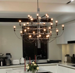 Pendant design lamp 2097 by Flos (Silver)