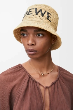 Loewe Панама из рафии, натуральный