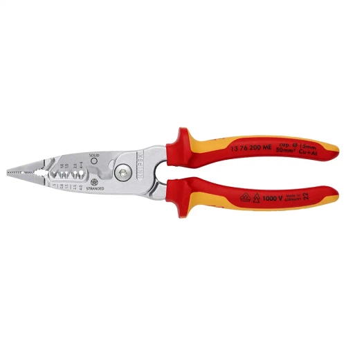 Многофункциональные клещи для электромонтажных работ 200 мм Knipex 13 76 200 ME