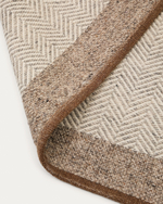 Ковер из бежевой шерсти Nifelia, 160 x 230 см