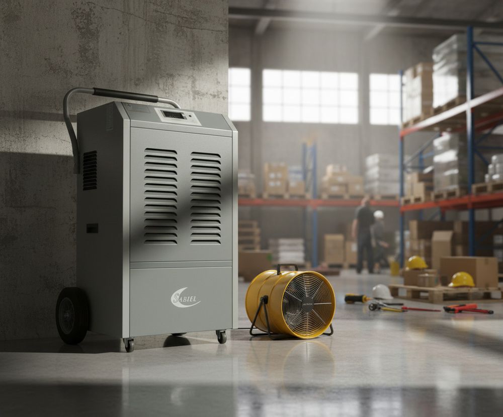 Осушитель воздуха SABIEL DB160B промышленный - [до 160 л. за сутки / для S≈300 м²]