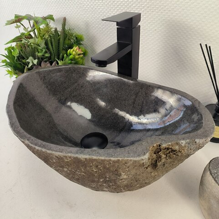 Раковина из речного камня RS-65490 49*31*15 0856