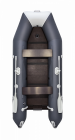 Аква-3200 СКК СЕРЫЙ/ГРАФИТ слань-книжка киль + PARSUN T 9.8 BMS (комплект лодка + мотор)