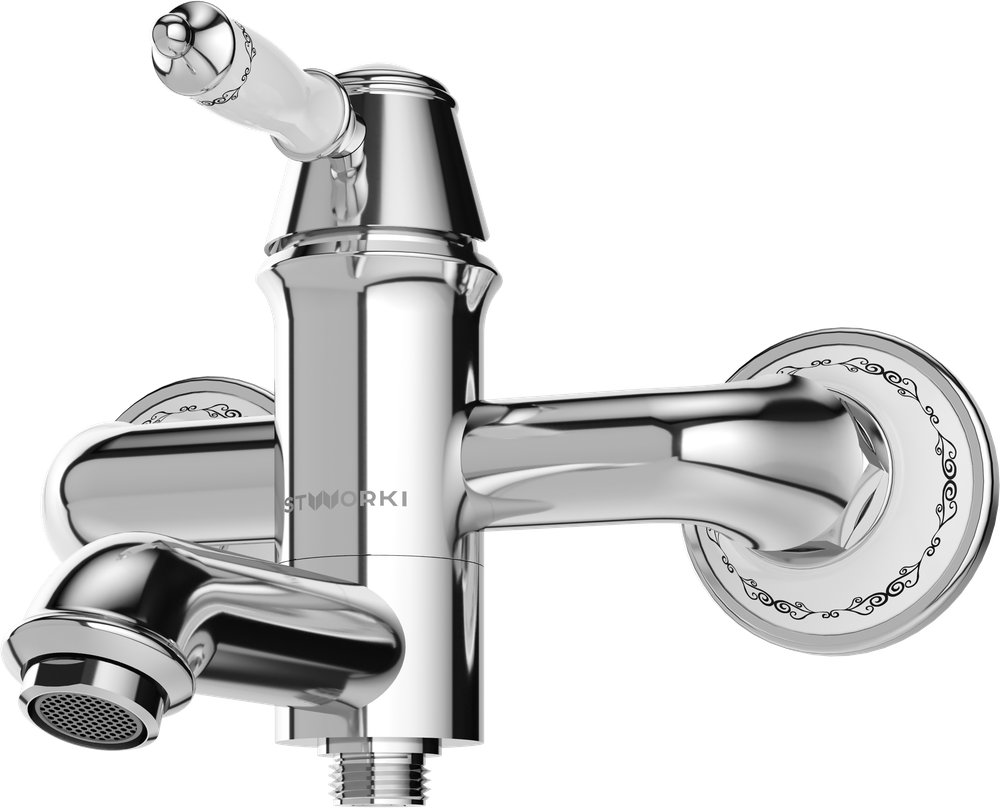 Смеситель для ванны с душем STWORKI Свендборг S02100CR хром