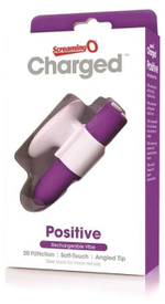 Гладкий мини-вибратор Charged Positive - 10 см. (Цвет: разноцветный)