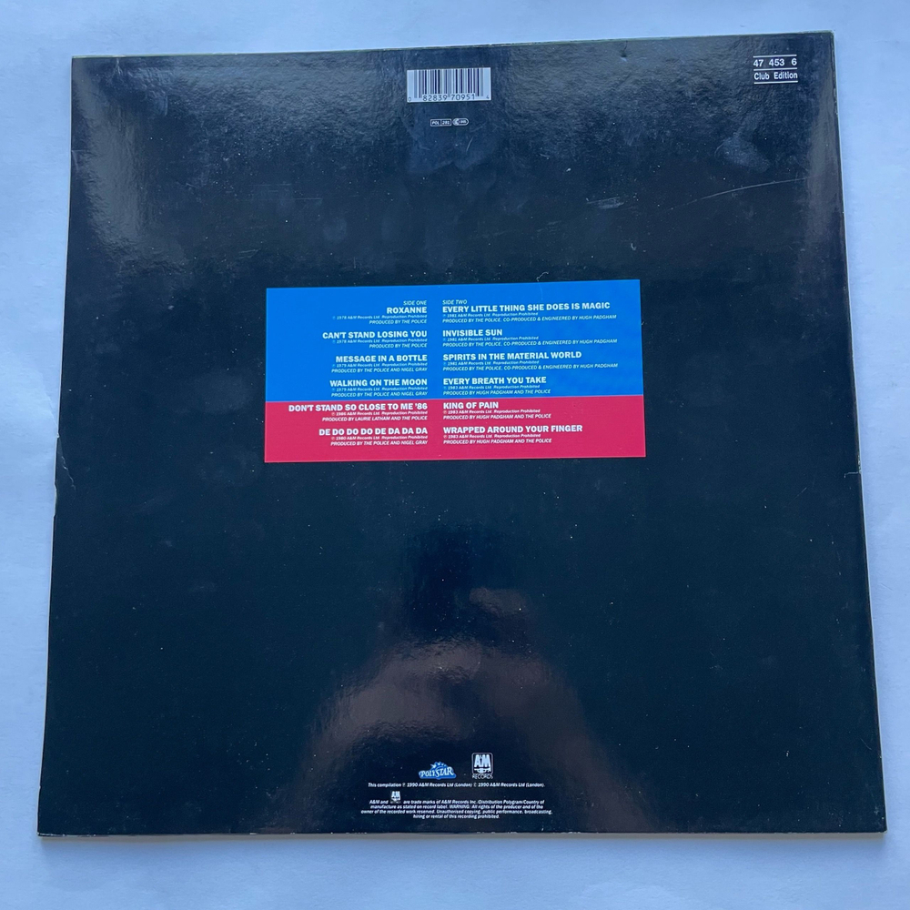 Винтажная виниловая пластинка LP Sting The Police Their Greatest Hits (Нидерланды 1990) Roxanne