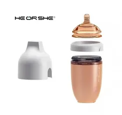 Бутылочка для кормления Heorshe от 0 месяцев, 240 мл Серая