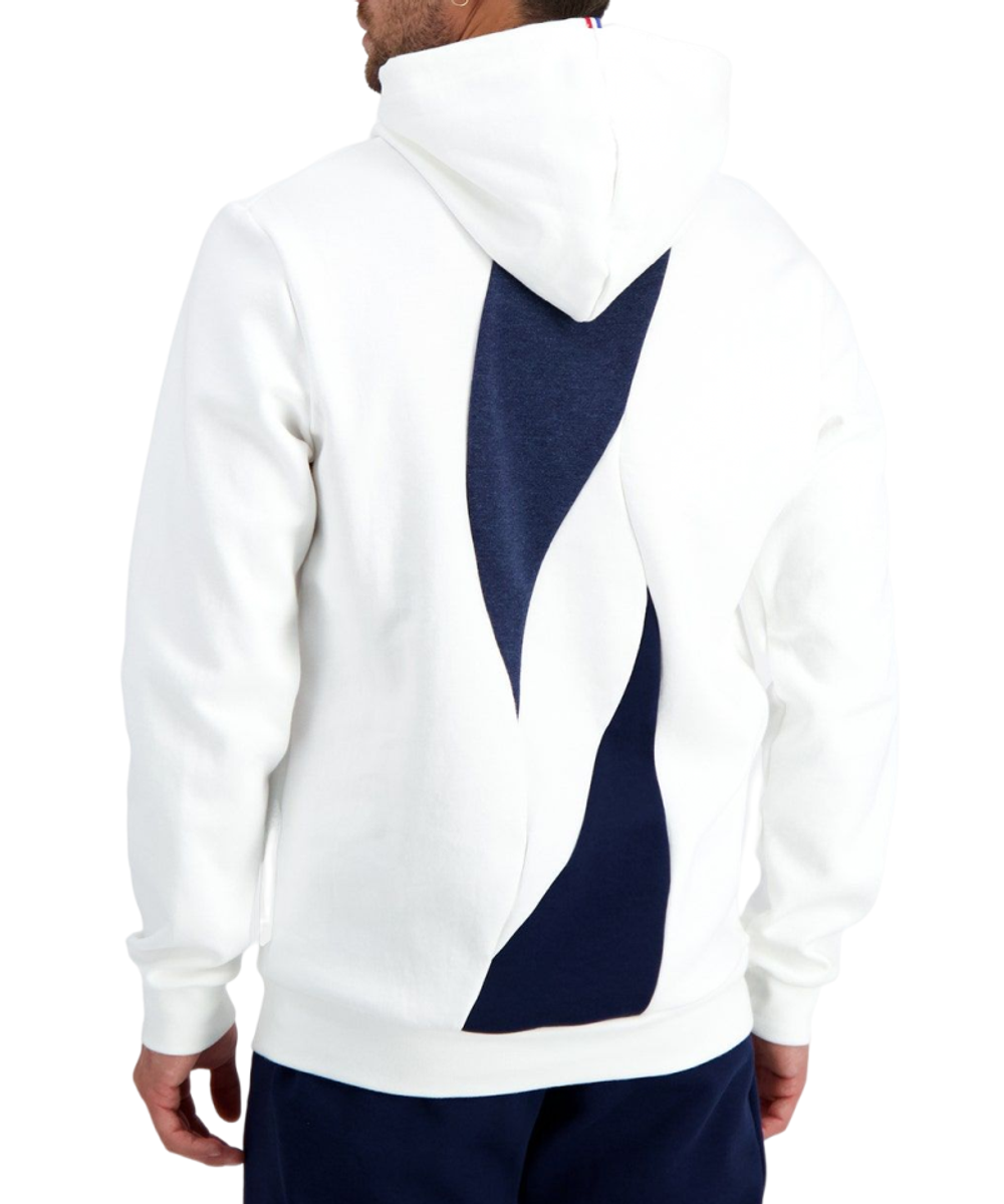 Мужская теннисная кофта Le Coq Sportif SAISON 1 Hoody N°1 SS23 - new optical white