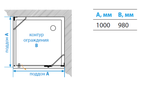 Душевое ограждение AQUATON Lax SQR R 100х100х200