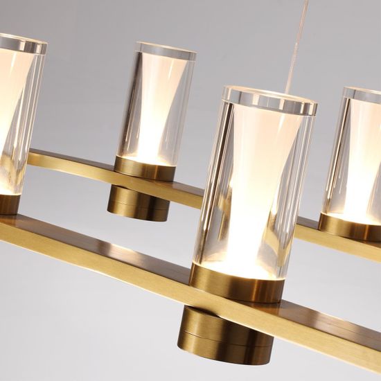 7144/65L HIGHTECH ODL26 Подвесной светильник  античная бронза/акрилл/металл IP20 LED 69W 3830Лм 3000K 180° 220V DEFANCE