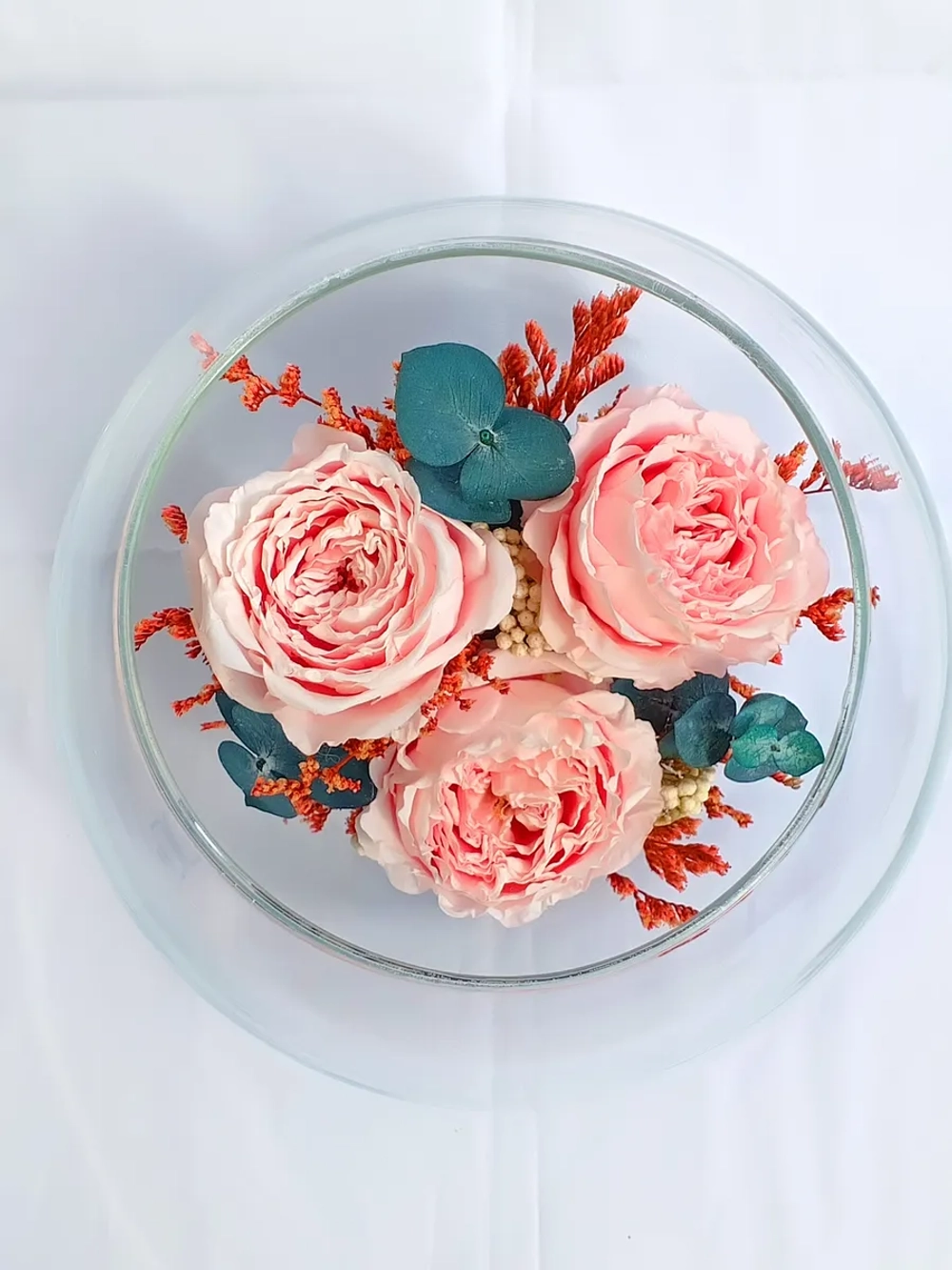 натуральные пионы в стекле, вакуум*