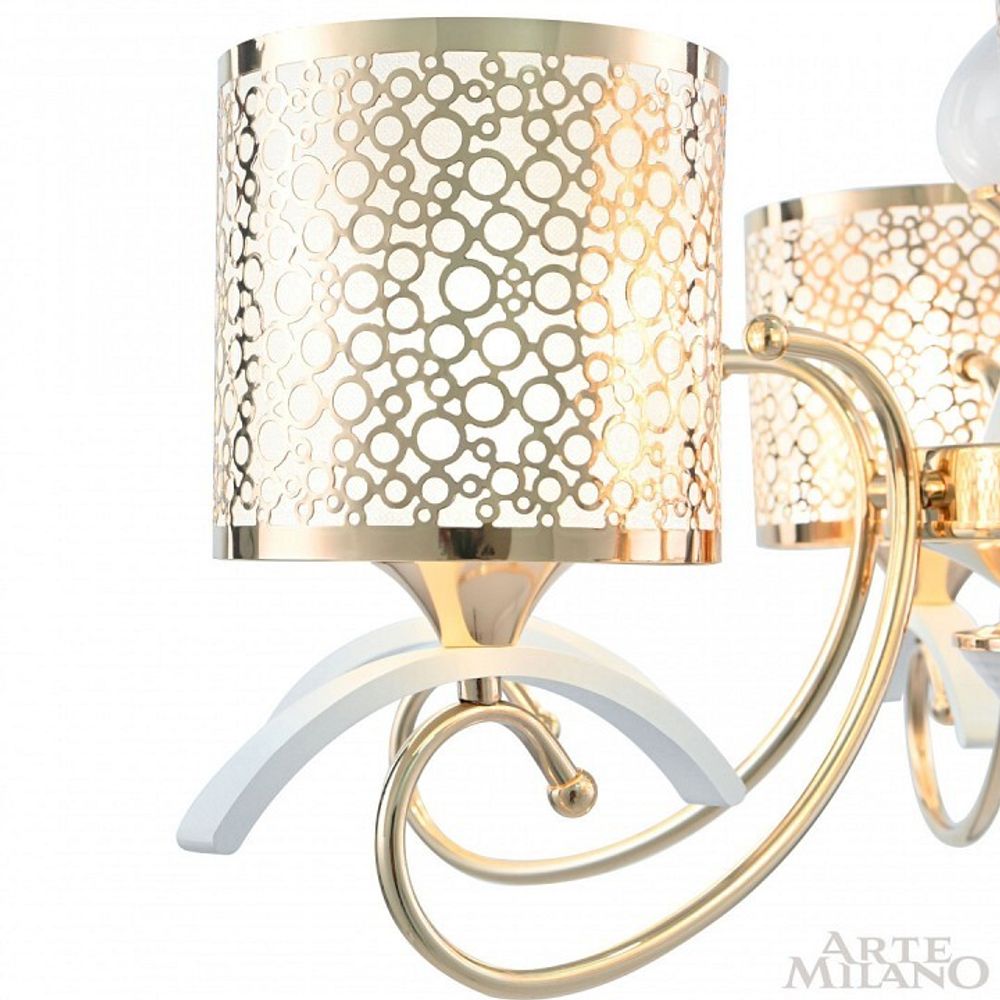 Подвесная люстра Arte Milano Florentia-9787 309787/5 Wh/Gd