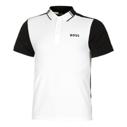 Мужское теннисное поло BOSS Patteo MB 8 Polo Men - White, Black