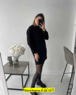 Теплое женское платье