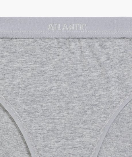 Женские трусы спорт (3шт) Atlantic 3LP-219E, пудровый + серый меланж + фиолетовый