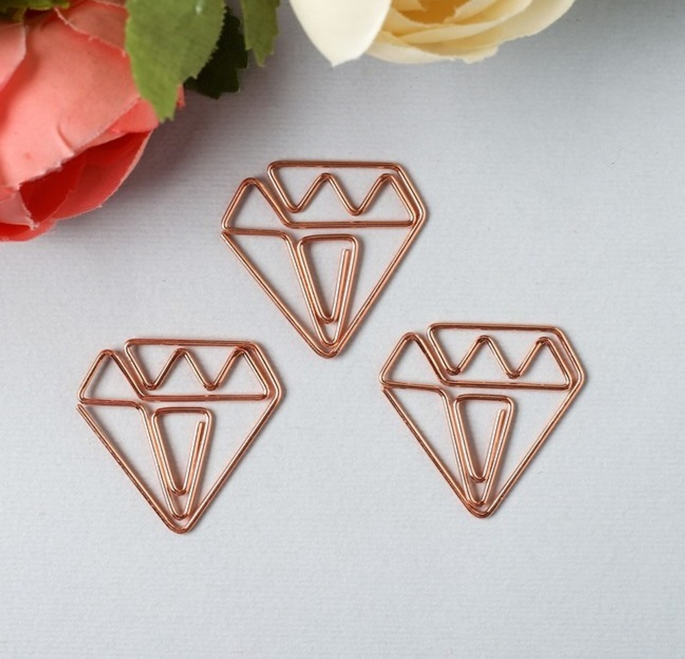 Набор фигурных скрепок "Сияй ярче звёзд", 3 шт