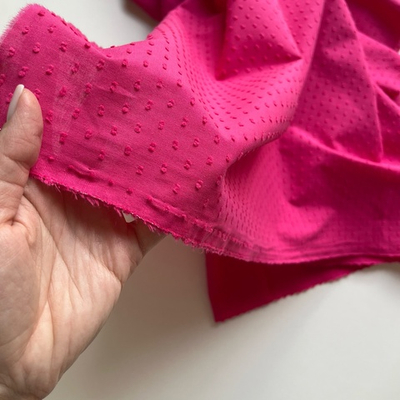 хлопок с мушкой Фуксия