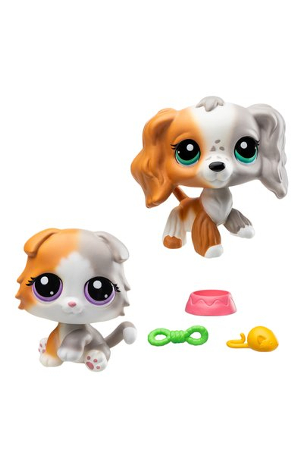 Набор Пара друзей две фигурки мини-животных с аксесс