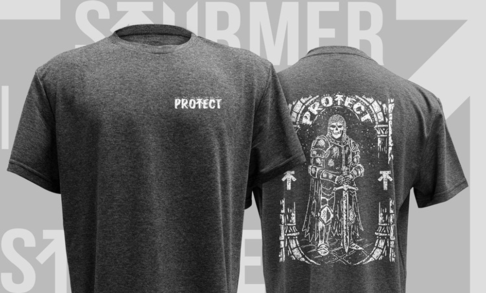 Футболка Sturmer Protect (темно-серый меланж)