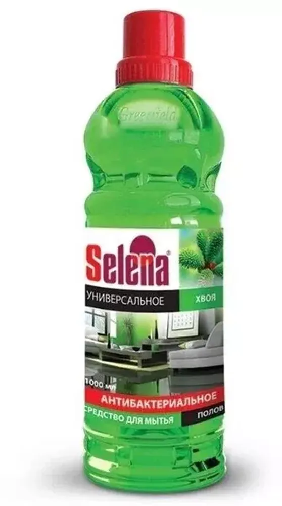 Selena для мытья полов антибактериальное Хвоя 1 л.*12