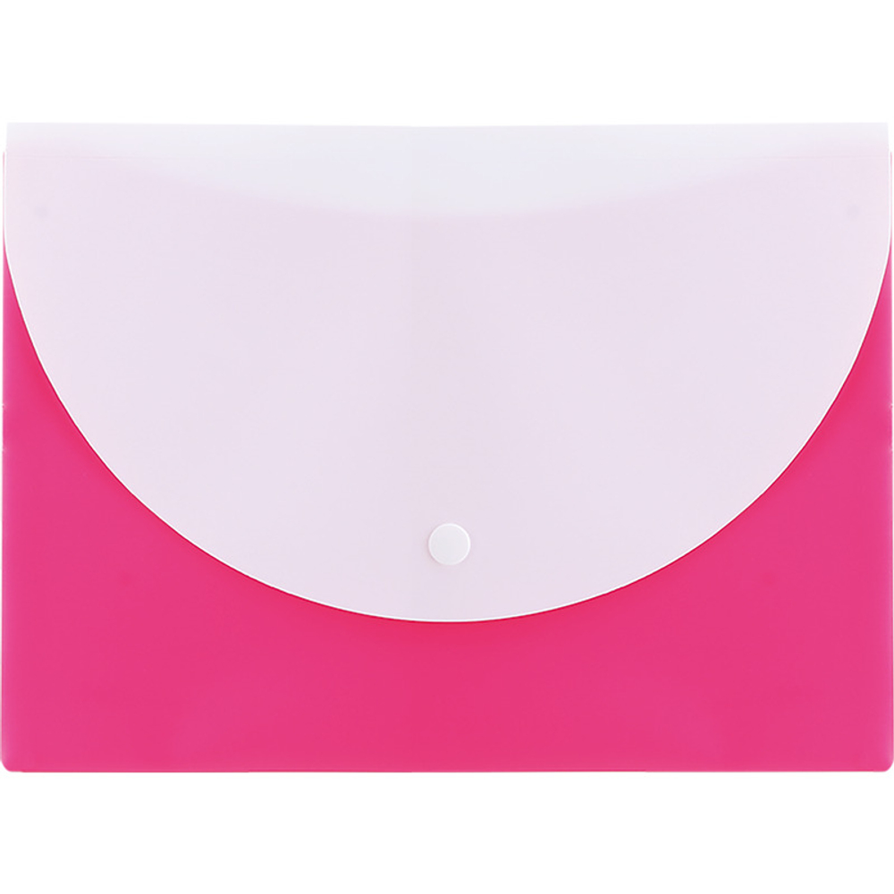 Папка-конверт на кнопке DELI "RIO", А5, 0,18 мм, с карманом, ассорти