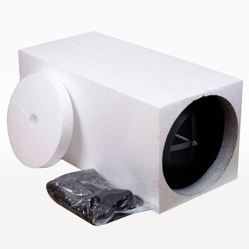 Угольный фильтр magicfilter 2000 м3/250 мм в пенопластовой защите для безопасной доставки