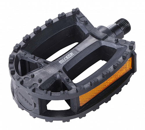Педали MX-P608, ось 9/16" со светоотражателями, полипропиленовые чёрные
