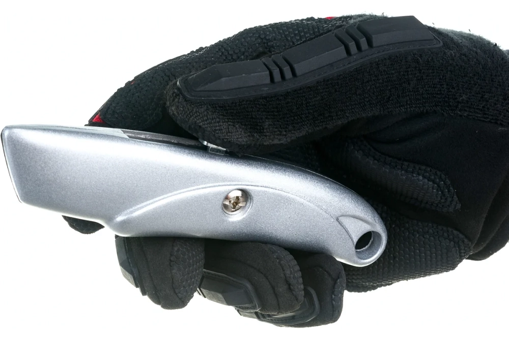 Нож строительный, для линолеума, трапециевидное лезвие, Sturm! 1076-02-P1