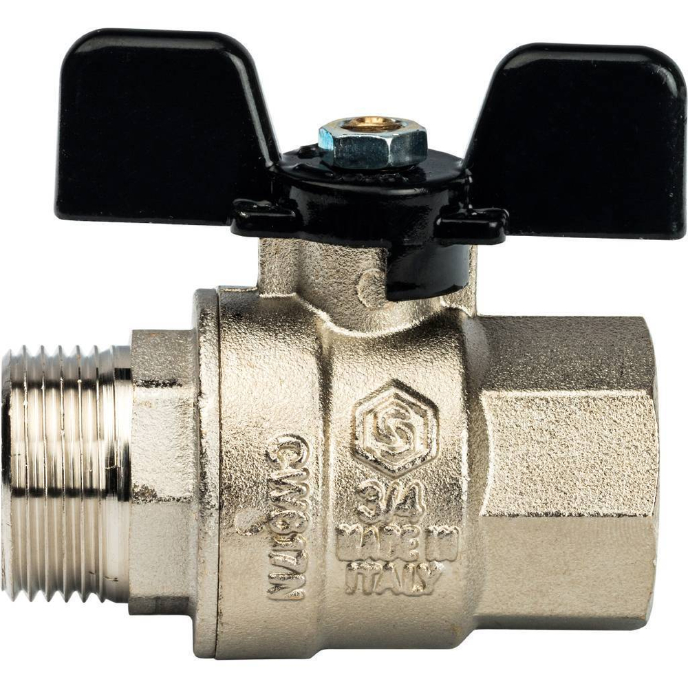 Кран шаровой муфта/резьба полнопроходной (бабочка) 20