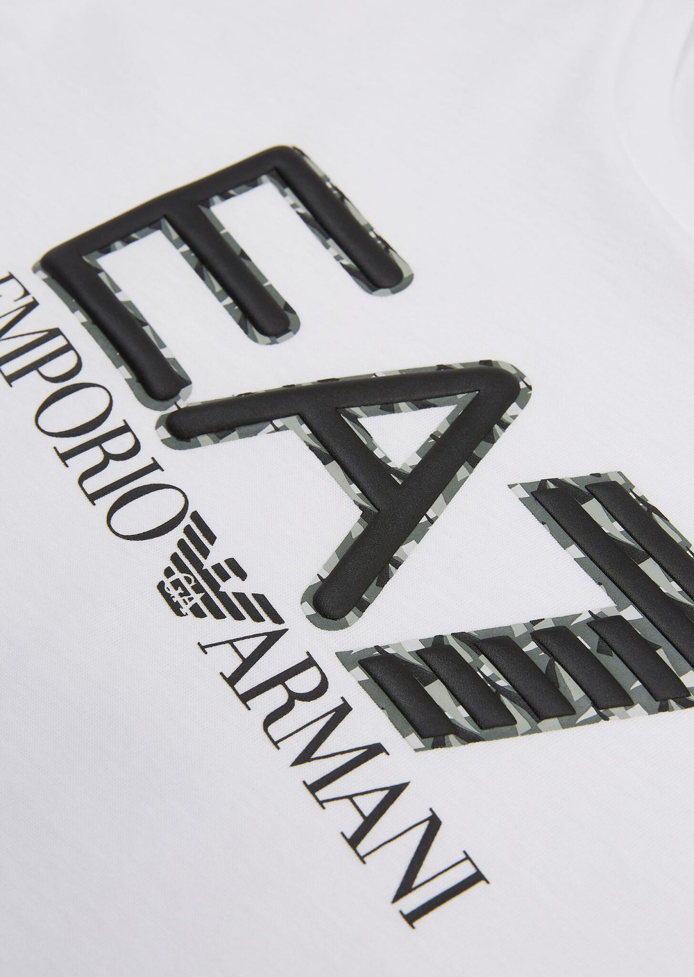 Детская теннисная футболка EA7 Boys Jersey T-Shirt - White