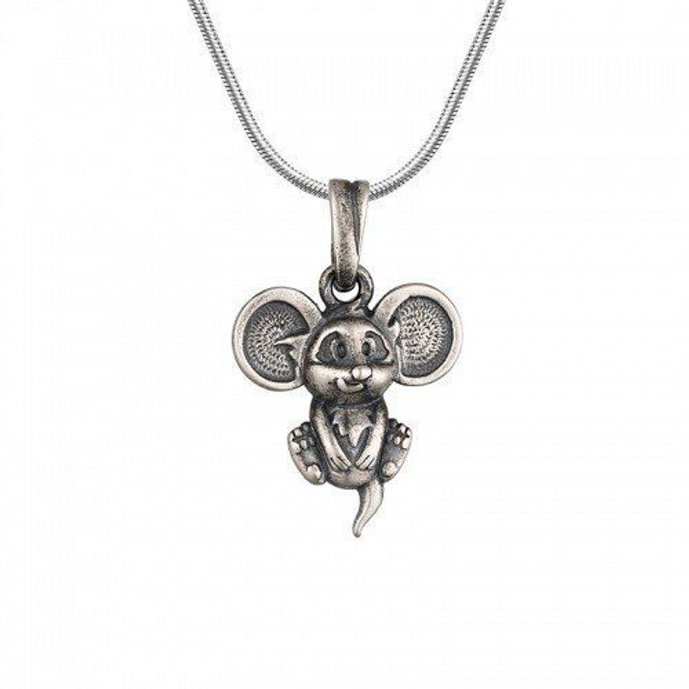 кулон мышь серебро. кулон мышь. подвеска крыса. кулон в виде мышки. подвеска мышь серебро.