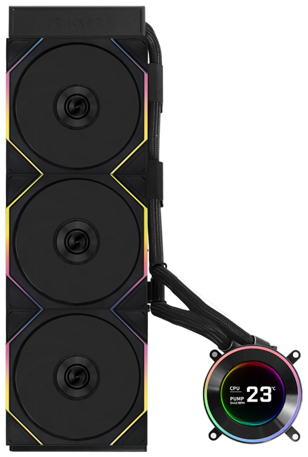 Кулер LIAN LI Hydroshift ll LCD-C 360TL Black G89.GHS2LCD36TB.00