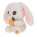 Заяц с морковкой и длинными ушами 21x30x20см. (Hand)