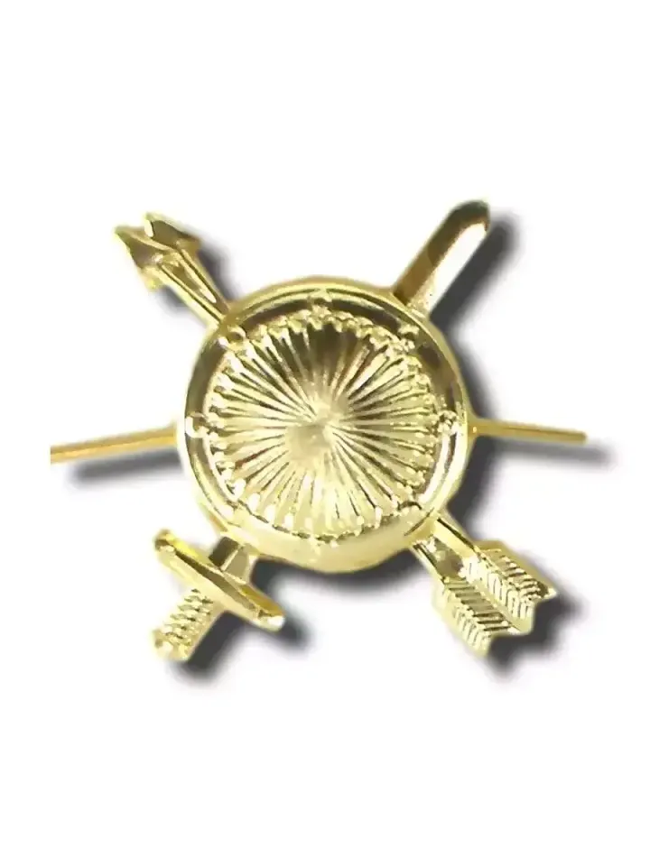 Эмблема петличная РВСН металл золото